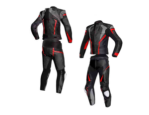 Traje de Motociclismo de Cuero Estampado Resistente al Viento al por Mayor con Logotipo Personalizado - Equipo de Protección para Pista Unisex Tallas Grandes - Product Image 2