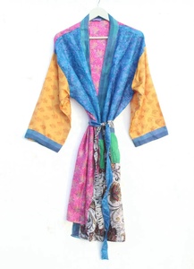 100% Pure Soie Kimono Robes Femme Soie Kimono Vintage Kimono Boho Kimono Soie Robe De Chambre - Product Image 4