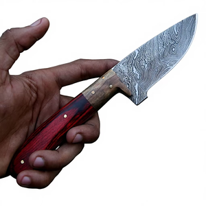 Couteau de chasse personnalisé OEM avec lame en acier carbone forgé et manche en bois naturel, couteaux de chasse d'extérieur à bas prix - Product Image 6
