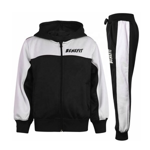Custom Logo Hoodies <b>Men</b> Polyester Tech <b>Fleece</b> Two Pieces Sportswear Jogger Tracksuit <b>Men's</b> Wholesale Sweatsuit - Product Image 5
