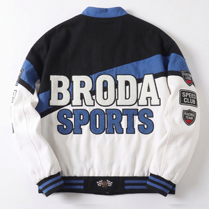 Chaqueta de Motociclismo/Fórmula 1 al por Mayor, OEM, Poliéster/Algodón, con Logotipo Bordado Personalizado, Estilo Vintage, Tallas Grandes, para Invierno - Product Image 5