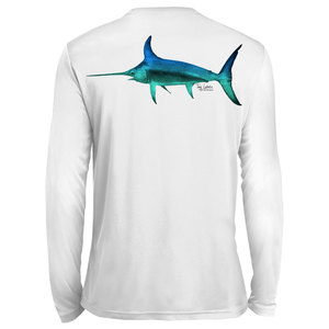 Chemise de pêche pour homme en polyester durable, respirante, à manches longues, séchage rapide, protection UV SPF UPF 50, avec logo personnalisé. - Product Image 3