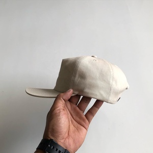 Custom 5 Panel Cotton Twill Baseball Cap <b>Flat</b> Brim Small Front Embroidered Logo Snapback Trucker <b>Hat</b> - Product Image 3