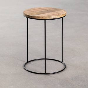 Vandana Terra Merino <b>Round</b> <b>side</b> <b>table</b> Ø30 cm in Tannam mango wood - Product Image 3