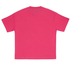 เสื้อยืดสตรีทแวร์ผู้ชายสีชมพู พิมพ์ลายกราฟิก ฮิปฮอป กอธิค ลายปากแหลม สไตล์เรโทร ฮาราจูกุ คอปก ผ้าคอตตอนหนานุ่ม ทรงโอเวอร์ไซส์ - Product Image 2