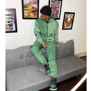 Ensemble de jogging imperméable de haute qualité, imprimé, écologique, streetwear, coupe-vent, veste zippée, pantalon élastique - Product Image 5