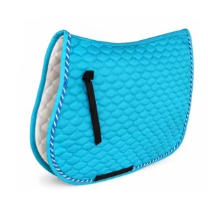 Tapis de selle d'équitation de style occidental en polycoton avec doublure en mousse de gel écologique et option en peau de mouton - Product Image 1