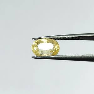 Zafiro amarillo ovalado natural de 3,18 quilates de Sri Lanka, piedras preciosas sueltas para la fabricación de joyas y anillos YOIS-207 - Product Image 1