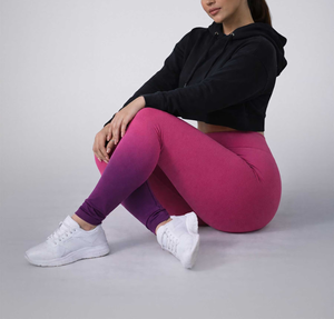 OEM Service Women's High Waist Gym Fitness <b>Set</b> Breathable Yoga Leggings & Crop Oversized Hoodie Solid Top Yoga <b>Set</b> for Women - Product Image 6