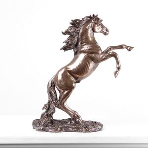 Mesa de Centro de Aluminio Fundido con Diseño de Caballo para Hogares Clásicos y Modernos con Elegante Textura Metálica - Product Image 6
