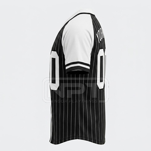 Maillots de baseball pour femmes de qualité supérieure, dernier design, sublimation, rayures blanches et bleu ciel, maillots spirituels - Product Image 3