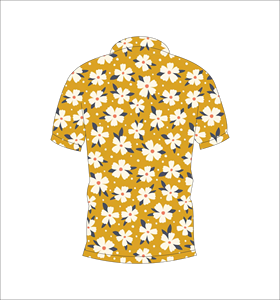 เสื้อโปโลพิมพ์ลายเดซี่แบบกำหนดเอง แขนสั้น สวมใส่สบาย เหมาะสำหรับกอล์ฟ เทนนิส ชุดทีมฤดูร้อน - Product Image 2