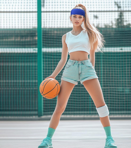 Bandeau de sport personnalisé anti-transpiration pour la gym, extensible, pour le fitness, la course et l'entraînement - Product Image 4