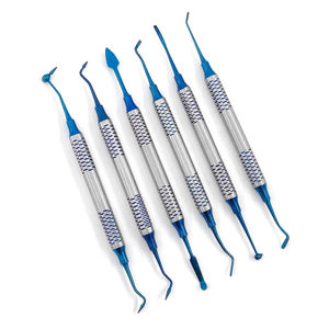 Jacquette Scaler Professionnel, Instrument Dentaire Parodontal Manuel, Poignée Moletée Argentée, Classe I - Product Image 4