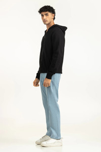 Sweat-shirt à capuche zippé pour homme, en molleton doux couleur anthracite, avec poches avant, confortable, décontracté, chaud, idéal pour l'hiver. - Product Image 3