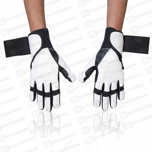 Gants de baseball souples professionnels pour l'entraînement, tailles XL/XXL, respirants et légers, en cuir, fermeture Velcro, durables et ajustables - Product Image 4