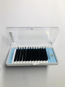 Pestañas de alta calidad Fácil de abanicar 12 líneas 16 líneas Seda Suave Mega Volumen Extensiones de pestañas igualmente y suela caja personalizable - Product Image 6