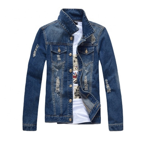 Veste en jean pour homme avec logo personnalisé, veste en jean vintage délavée, veste en jean décontractée streetwear, fabricant en gros - Product Image 3