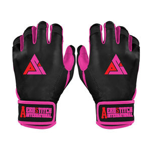 Guantes de Bateo de Béisbol Personalizados de Primera Calidad al por Mayor, con Puño Corto, Logotipo Profesional, Hechos de Cuero de Alta Calidad para la Posición de Receptor - Product Image 1