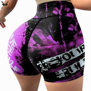 Shorts Deportivos de Cintura Alta con Efecto Levanta Glúteos, Elásticos, para Fitness, Running y Actividades al Aire Libre, Color Rosa y Negro, Producto de la Mejor Calidad - Product Image 6