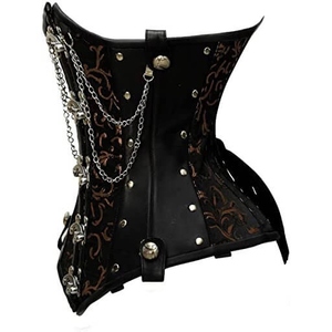 Corsets en cuir pour femmes, fabriqués au Pakistan, corset amincissant en cuir pour femmes, soutien-gorge sans bretelles et épaules dénudées - Product Image 4