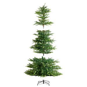 7.5ft Christmas Tree 700 Warm White LED <b>Lights</b> 1319 <b>Branch</b> Tips Full Holiday Decor Artificial Xmas Tree Prelit Prelit Artificial - Product Image 1