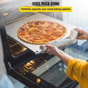 A36 acciaio padella per Pizza in acciaio per uso interno esterno 20x maggiore conducibilità per la cottura alla griglia pane per Pizza forno argento strumenti per Pizza - Product Image 2