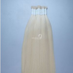 Extensions de cheveux humains en vrac vietnamiens 100% Premium blond doublement dessiné vierge sans silicone doux et soyeux prix de gros - Product Image 6