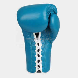 Guantes de boxeo para entrenamiento al aire libre Muaythai MMA Sports Gear Mejor precio Correa de cuero de vaca personalizable hecha de cuero/cuero Pu - Product Image 2
