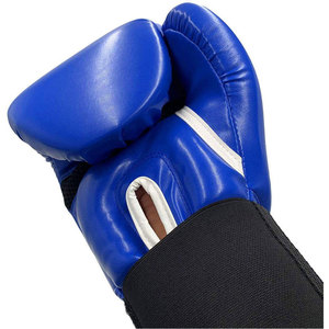 Gants de boxe d'entraînement en cuir marron Econex Sports avec fermeture et sangle de poignet réglable pour adultes - Product Image 5