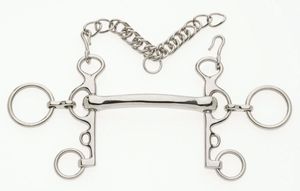 Mors de cheval en acier inoxydable avec rouleau et chaîne en cuivre, équipement d'équitation, mors de cheval durable, modèle 2026, à vendre - Product Image 4