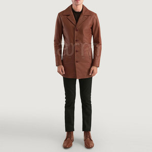 Wholesale Fashion Men Leather Coat Solid Color Cheap Price Breathable Leather Coat Made In Pakistan - Product Image 6