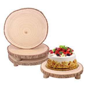 Elegante Soporte Redondo de Madera de Teca para Exhibición de Pasteles - Venta al por Mayor desde India - Product Image 2