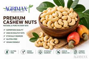 Noix de cajou brutes de haute qualité, fraîches et naturelles, emballage en vrac pour la vente en gros et les services d'approvisionnement alimentaire - Product Image 1