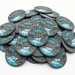 Fabricant Direct Patch en Caoutchouc 3D, Badge Rond en PVC Souple, Motif Pêche, Forêt, Outil Forestier, pour Sac à Dos, Veste, Casquette, Uniforme d'Extérieur - Product Image 6
