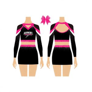Tenue de cheerleading tendance pour ligue scolaire, vêtements d'entraînement, costume imprimé avec logo personnalisé, style 100% polyester, impression numérique - Product Image 6