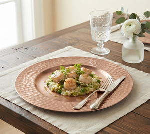 Assiettes de Présentation Décoratives en Cuivre pour la Restauration, Vaisselle de Table pour Restaurants et Fêtes de Mariage - Product Image 2