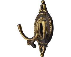 Decorative Brass Wall <b>Hooks</b> Antique Finish <b>Hanging</b> Fixture Stylish Coat Holder <b>For</b> Entryway Bedroom Bathroom Storage Needs - Product Image 1