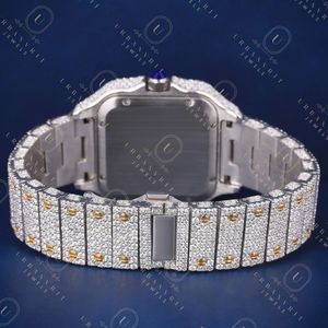 Reloj de Cuarzo de Lujo con Caja Cuadrada de Acero Inoxidable con Incrustaciones de Diamantes, Correa de 20 mm con Cierre Desplegable, Pantalla Analógica para Mujer - Product Image 6
