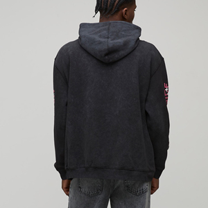 Sweat à capuche personnalisé DTF pour homme, impression graphique sur mesure, sweat-shirt à capuche OEM, streetwear décontracté, haut à manches longues, vêtements pour homme - Product Image 2