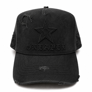 หมวกเบสบอล Custom One Apex ลายดาวแบบดิสเทรส ปักโลโก้ ผ้าฝ้ายฟอก ปรับขนาดได้ ใส่ได้ทั้งชายและหญิง สไตล์สตรีทแวร์ - Product Image 5