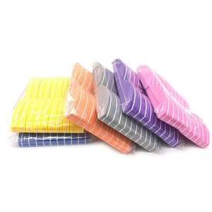 Lima de uñas de esponja de doble cara con diseño de cebra, grano 180, rosa, reutilizable, 9 cm, herramienta para el cuidado de uñas, 200 unidades, mini limas para pulir y lijar en manicura - Product Image 4