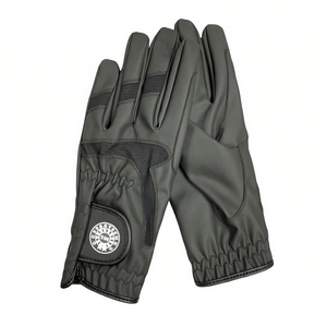Guantes de equitación para mujer TM STARTECH con aberturas en los dedos, palma de cuero sintético, tela de malla transpirable, agarre con gancho y barra - Product Image 2