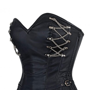 Custom Leather Corset Women Bustier Premium Waist Shaper Medium Control Sports Tummy Control OEM Sample Service Available Today - Product Image 6