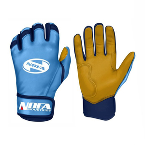 Guantes de Bateo de Béisbol Personalizados para Adultos, de Cuero, Ambidiestros, Acolchados, con Cierre de Hebilla, Tejido de Punto, Negro/Blanco, Tallas S-XXL - Product Image 2