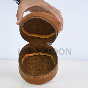 Customized Portable Leather Case PVC Lining Reusable Design Your Own Multifunctional Fashion Cosmetics Packaging Small Size - Product Image 2