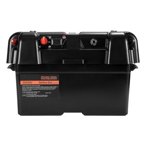Scatola Batteria Motore Elettrico da Traina Gruppo 24/27, Contenitore Intelligente per Batterie Marine 12V/24V in PP con Doppie Cinghie per Scatole e Supporti Batterie - Product Image 2