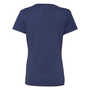 T-shirts et chemisiers décontractés personnalisés à col en V profond, 100 % coton, manches courtes, pour femmes, imprimés, grande taille, vêtements surdimensionnés - Product Image 3