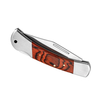 Couteau de survie tactique pliable en acier inoxydable et bois, gravure laser, personnalisable OEM, vente chaude EP