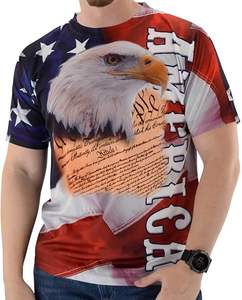 Camisetas Personalizadas por Sublimación para Hombre, al por Mayor, de Alta Calidad, Antiarrugas, Ecológicas, de Poliéster/Algodón, Manga Corta, Corte Regular, Secado Rápido - Product Image 1